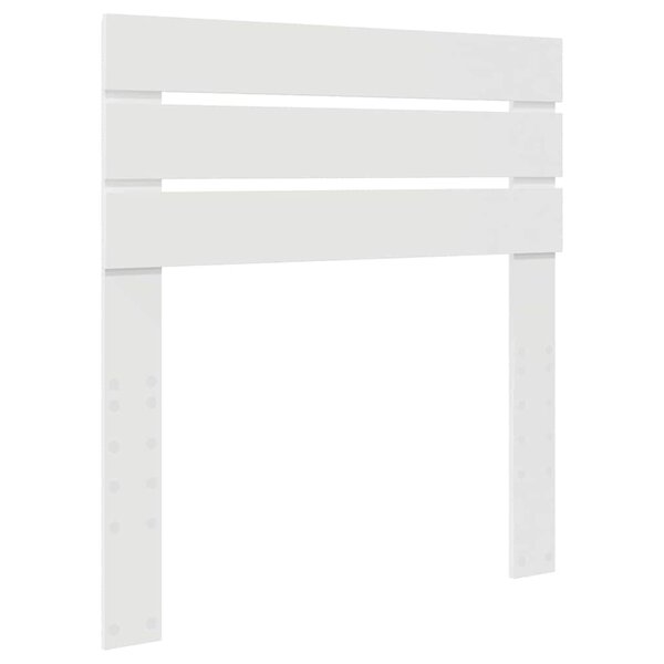 vidaXL Tête de lit avec tête de lit Blanc 80 cm Bois d'ingénierie