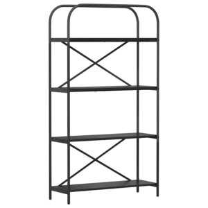 vidaXL Étagère Chêne noir 80 x 30 x 146 cm Bois d'ingénierie