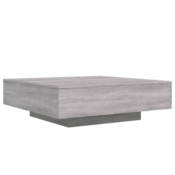 vidaXL Table basse sonoma gris 100x100x31 cm bois d'ingénierie