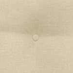 vidaXL Coussin de Dos Crème 45 x 24 x 50 cm tissu