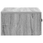 vidaXL Cabinet de chevet mural 2 Pièces Sonoma gris 49 x 34 5 x 20 cm