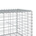 vidaXL Panier gabion avec couvercle 900x50x50 cm fer galvanisé