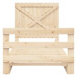 vidaXL Cadre de lit et tête de lit 100x200 cm bois de pin massif