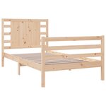vidaXL Cadre de lit Bois de pin massif 90x200 cm