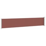 vidaXL Auvent latéral rétractable de patio 117x600 cm Marron