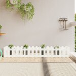 vidaXL Lit surélevé de jardin design de clôture 200x30x30cm pin massif