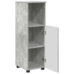 vidaXL Cabinet de salle de bain avec porte Gris béton 30 x 35 x 95 cm