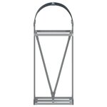 vidaXL Porte-bûches Anthracite 40x45x100 cm Acier galvanisé