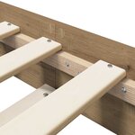 vidaXL Cadre de lit Chêne artisanal 80 x 200 cm Bois d'ingénierie