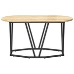 Table basse vidaXL en chêne Sonoma 80x40x40 5 cm en bois d'ingénierie et métal