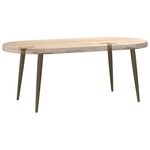 vidaXL Pieds de table basse coniques 4 pièces Acier naturel 30-31 cm Acier
