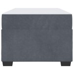 vidaXL Cadre de lit avec matelas Gris foncé 90 x 200 cm Velours