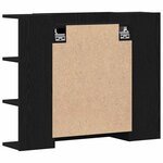 vidaXL Armoire Miroir Chêne noir 80 x 20.5 x 64 cm Bois d'ingénierie