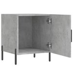 vidaXL Tables de chevet 2 Pièces gris béton 40x40x50 cm bois d’ingénierie