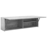 vidaXL Armoire murale de bain sonoma gris 100x25x30 cm bois ingénierie