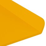 vidaXL Étagère flottante 4 Pièces Jaune moutarde 80 x 18 x 2 5 cm Acier