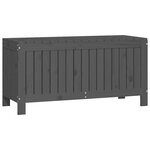 vidaXL Boîte de rangement de jardin Gris 108x42 5x54 cm Bois de pin