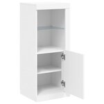 vidaXL Buffet avec lumières LED blanc 41x37x100 cm