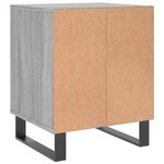 vidaXL Tables de chevet 2 Pièces sonoma gris 40x35x50 cm bois ingénierie