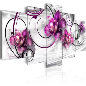 Tableau - orchids and pearls l x h en cm 100x50