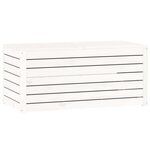 vidaXL Boîte de jardin blanc 101x50 5x46 5 cm bois massif de pin