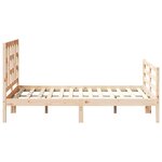 vidaXL Cadre de lit sans matelas bois de pin massif