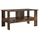 vidaXL Table basse Chêne fumé 90 x 50 x 45 cm Bois d'ingénierie