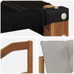 vidaXL Ensemble de canapés d'extérieur 4 pc Naturel et gris clair