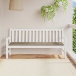 vidaXL Coussin de banc de jardin taupe 180x50x3 cm tissu oxford