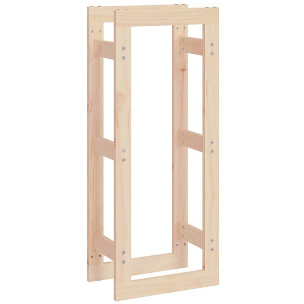 vidaXL Support pour bois de chauffage 41x25x100 cm Bois de pin massif
