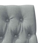 vidaXL Tête de lit capitonnée Gris clair 90 cm Pin massif