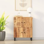 vidaXL Buffet avec 4 portes 60x33x75 cm bois massif de manguier