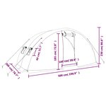 vidaXL Serre avec cadre en acier blanc 10 m² 5x2x2 3 m