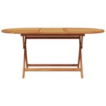 vidaXL Ensemble de Salle à Manger de Jardin 7 Pièces Beige en Bois Acacia