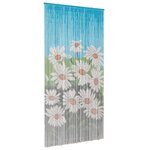 vidaXL Rideau de porte anti-insectes multicolore 100 x 200 cm Bambou