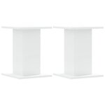 vidaXL Supports pour plantes 2 Pièces blanc 30x30x40 cm bois d'ingénierie