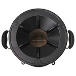 vidaXL Poêle à bois de camping Argenté 45 5x33x25 5cm Acier inoxydable