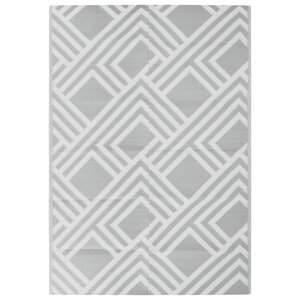 vidaXL Tapis d'extérieur Gris 160x230 cm PP