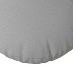 vidaXL Coussins de siège 2 Pièces Gris nuage Ø60 x 21 cm tissu