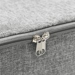 vidaXL Boîtes de rangement 2 Pièces Tissu 70x40x18 cm Gris