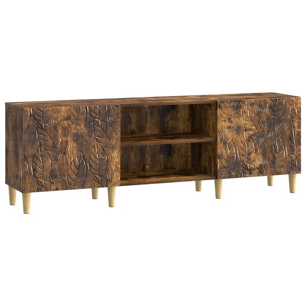 vidaXL Meuble TV 150 x 31 x 50 cm Chêne fumé Bois d'ingénierie