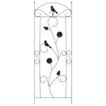 vidaXL Clôture de jardin 3 Pièces Noir 112 x 40 cm Acier