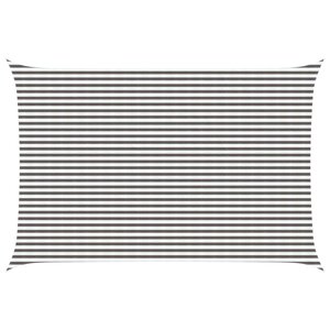 vidaXL Voile d'ombre 4 x 7 m HDPE Rectangulaire Gris clair et blanc