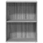 vidaXL Bibliothèque sonoma gris 60x30x77 cm bois d'ingénierie