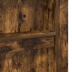 vidaXL Cadre de lit superposé avec bureau Chêne fumé 98 5 x 200 cm