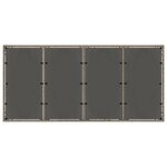 Ensemble de salle à manger de jardin 7 pièces vidaXL en poly rattan gris