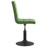 vidaXL Chaises pivotantes à manger lot de 2 vert foncé velours