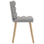 vidaXL Chaises à manger lot de 4 gris nuage tissu