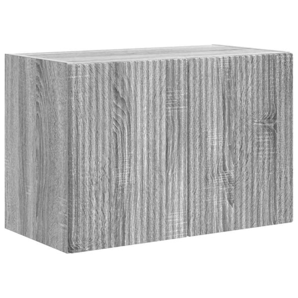 vidaXL Meuble TV mural Gris Sonoma 59 5 x 31 x 40 cm Bois d'ingénierie