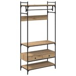 vidaXL Armoire chêne artisanal 89 x 39 x 184.5 cm Bois d'ingénierie